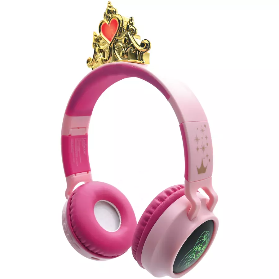 LEXIBOOK  Prinzessin 3D  2-in-1 Bluetooth- und Kabelanschluss, faltbare Kopfhörer mit sicherer Lautstärke