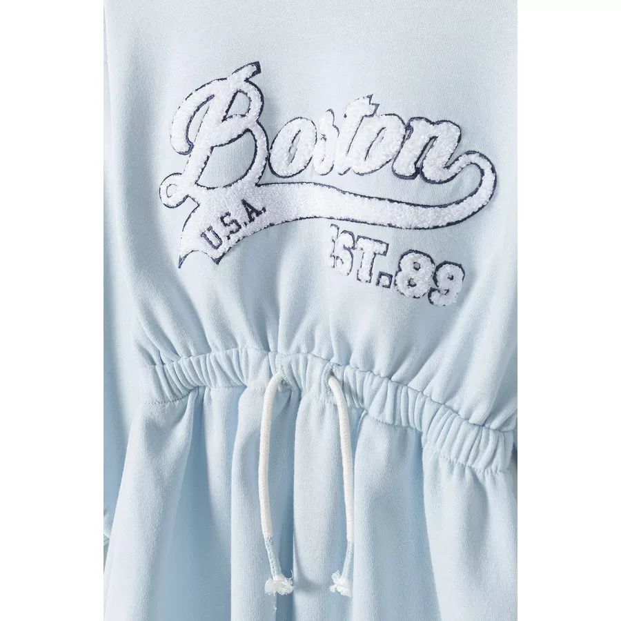 MINOTI Sweatkleid Blau Meliert