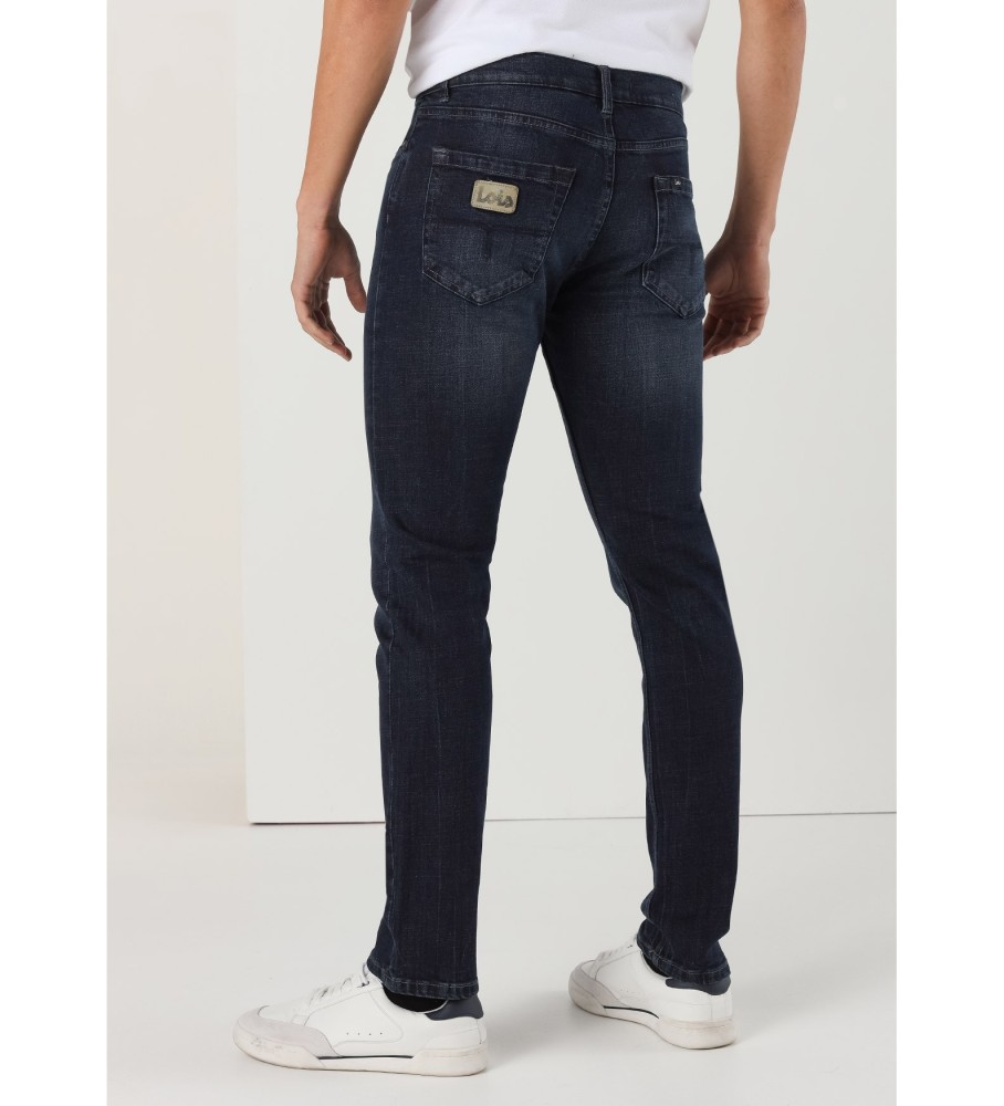 Calça jeans Lois Slim de cintura média azul