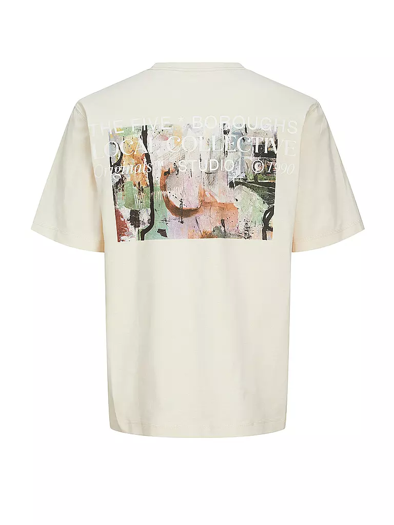 JACK & JONES T-Shirt JORBROOKLYN creme