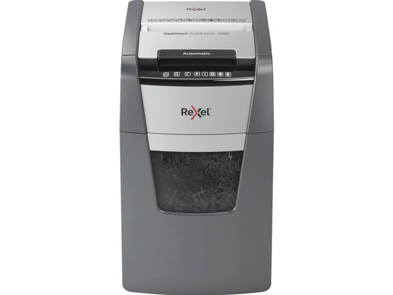 Makulator Rexel Optimum AutoFeed  150X krydsmakulering 4x28 mm (P-4)