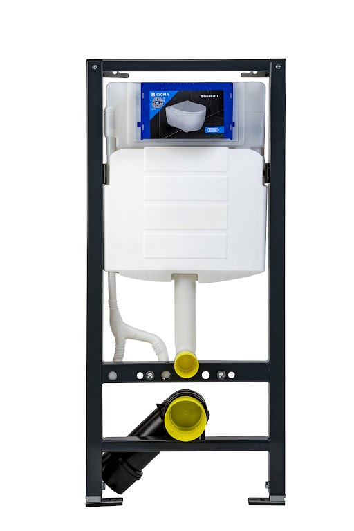 Geberit UP320 toilet inbouwreservoir met Rapotec frame
