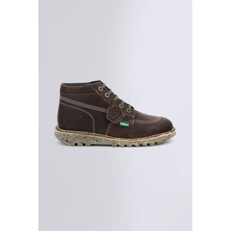 NEORALLYE MARRON ORANGE ROUILLE BOTTINES Cuir Homme