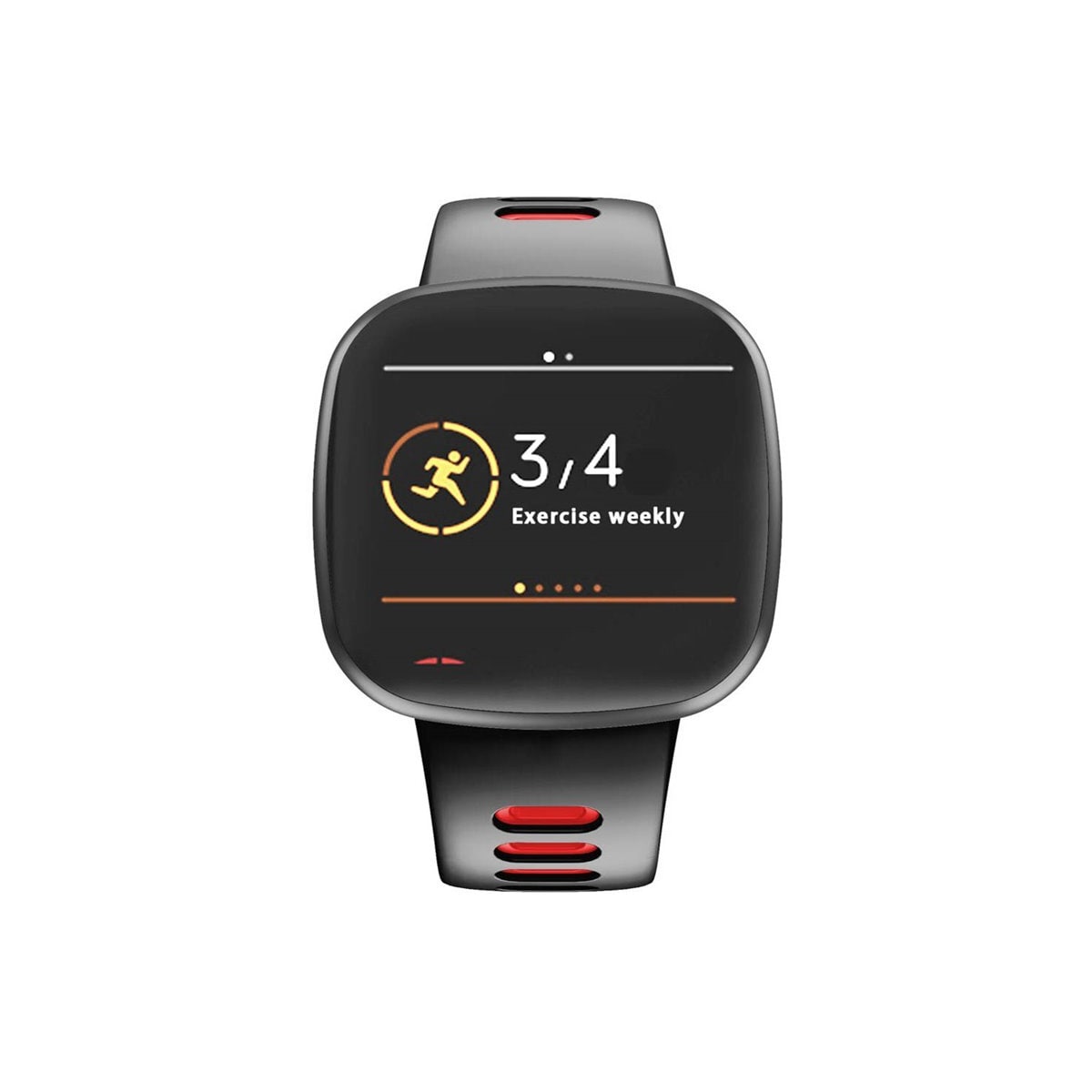 Twin Sport armbånd Fitbit Versa 3 - Svart/rød