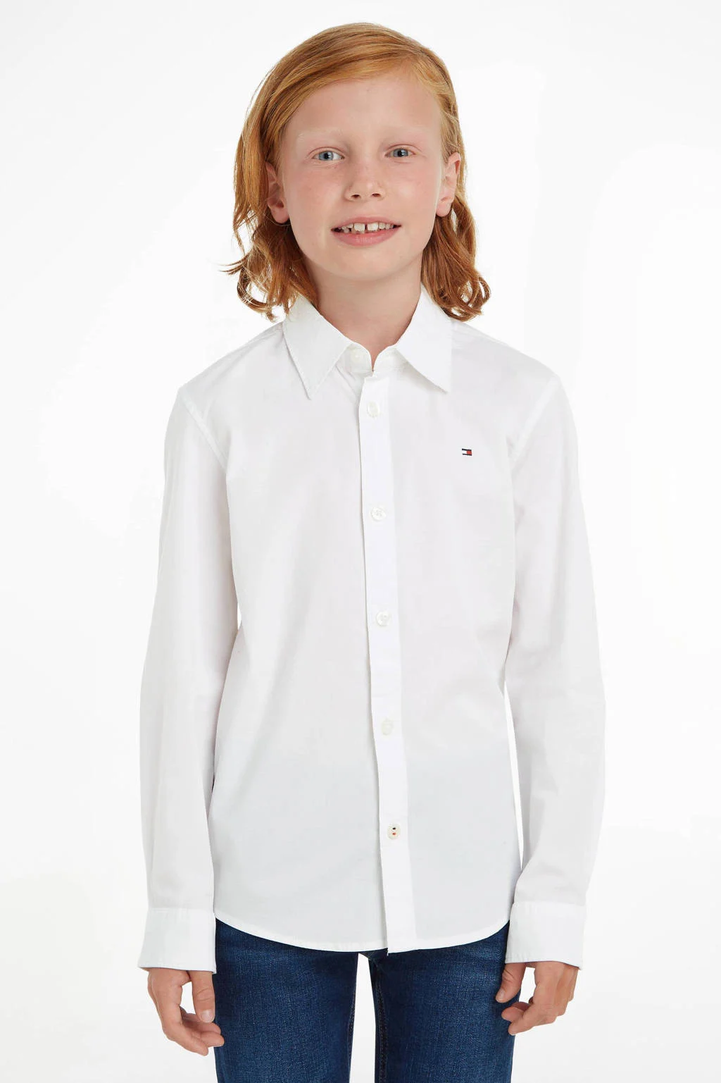 Tommy Hilfiger overhemd met logo wit