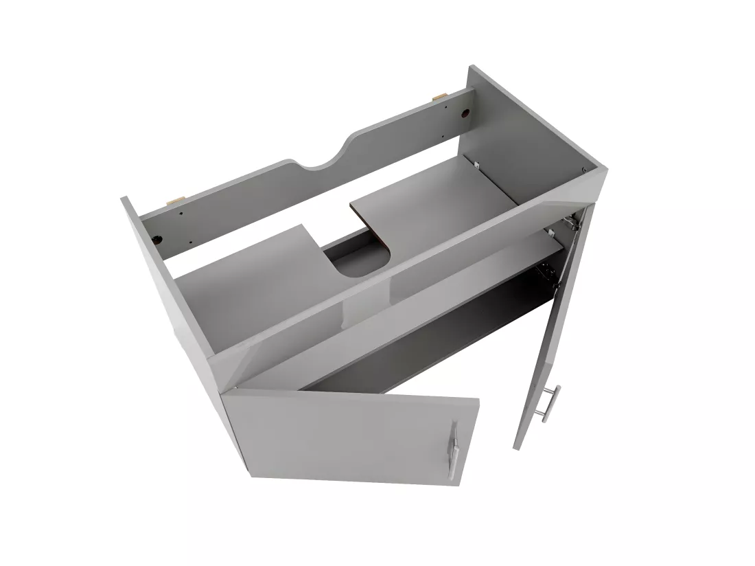 Meuble sous-lavabo MCW-D16, gris