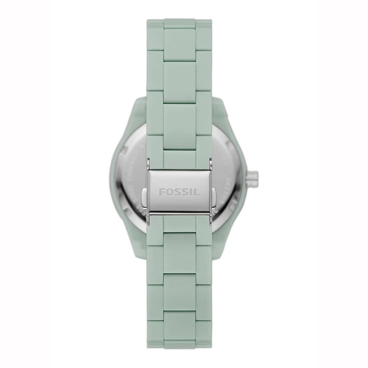 Montre femme Fossil Stella huile de ricin verte