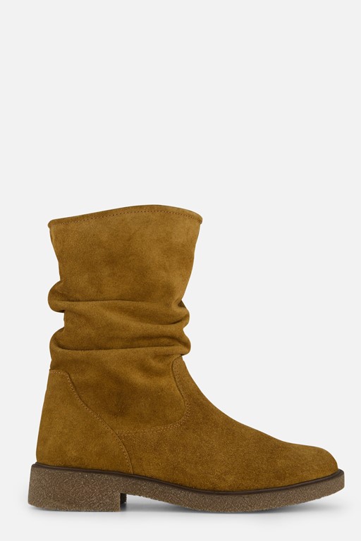 Feyn Giulia Plooi Enkellaarsjes taupe Suede