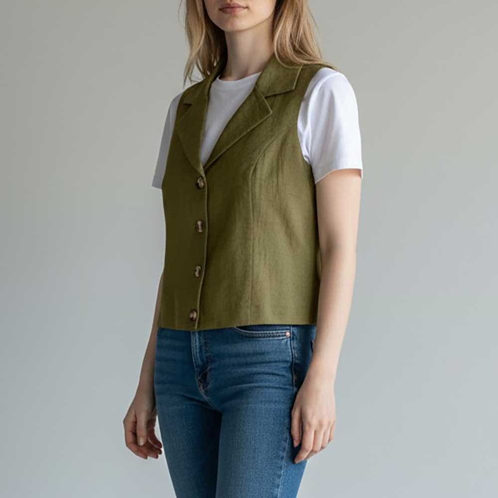 Gilet Femme kaki