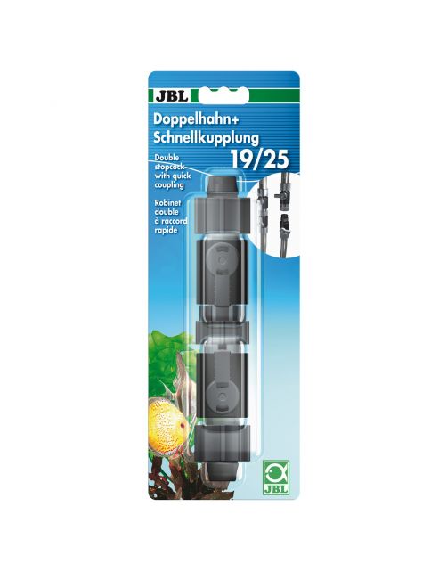Jbl Dubbele Kraan Met Snelkoppeling - Filters - 19\/25 mm