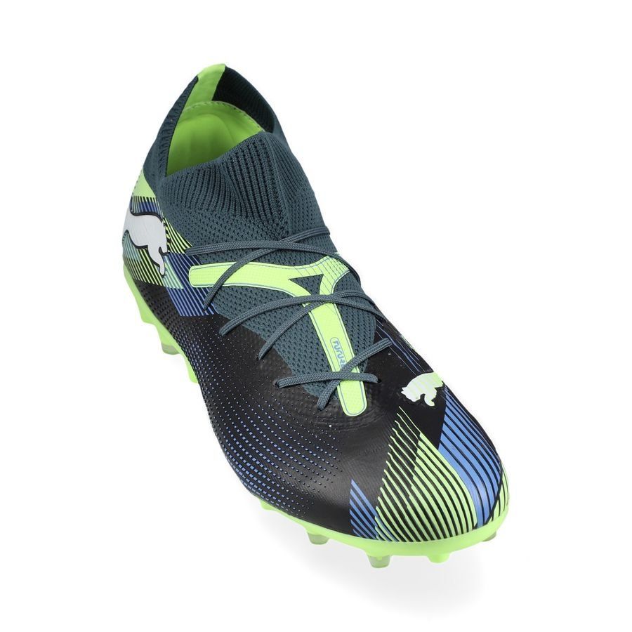 PUMA Future 7 Match MG Lights Out - Gray Skies/Blanc/Fizzy Apple