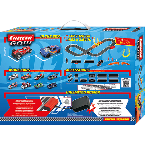 Carrera Go!!! Hot Wheels racerbane og -biler
