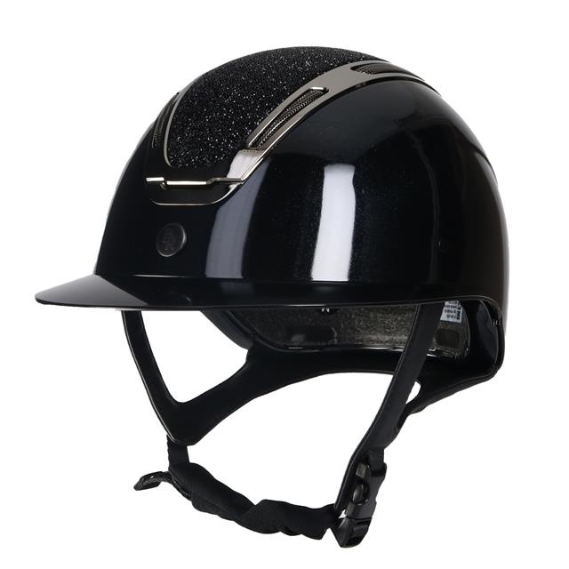 Paardrijcap BR Zeta Sparkling Zwart