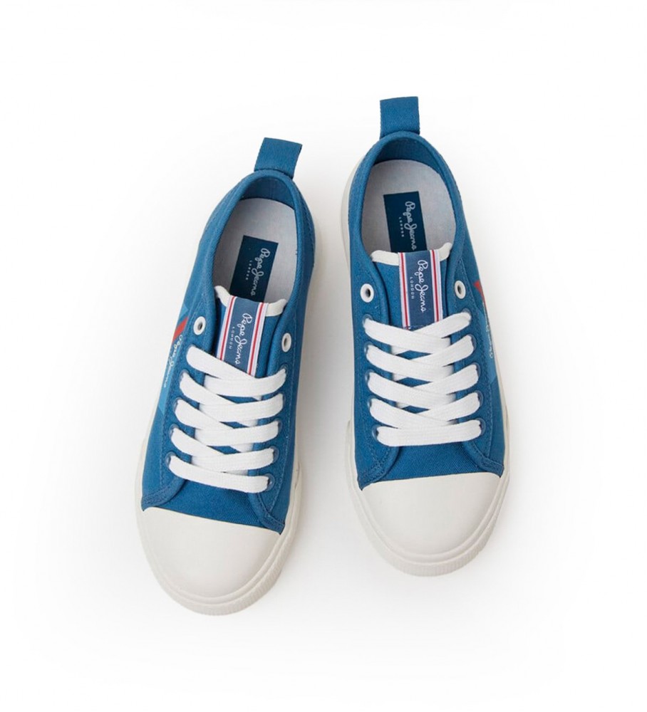 Tênis vulcanizado Pepe Jeans Allen Flag, azul