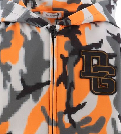 Dolce & Gabbana Cardigan m. H?tte - Reborn To Live - Orange/Gr?