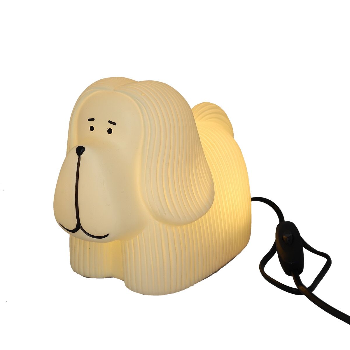 Lampe chien skye terrier blanc Petit toi