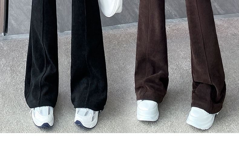 Cloud Nine - Hoge taille corduroy flared broek (verschillende designs)