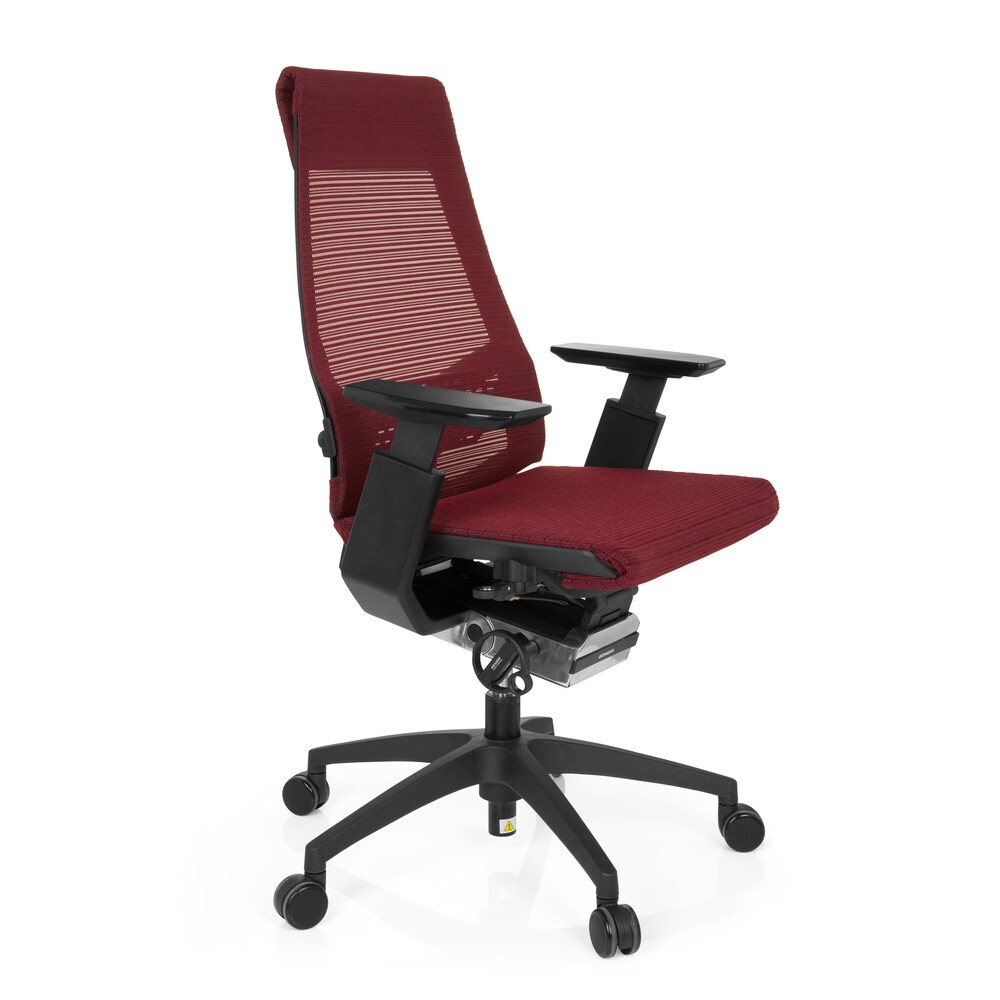 Profi Bürostuhl GENIDIA SMART BLACK Netzstoff mit Armlehnen hjh OFFICE