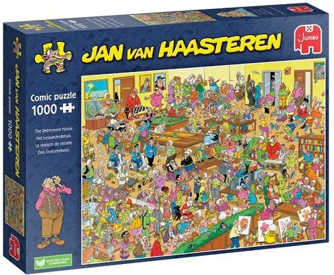 Jumbo - Jan van Haasteren - Puzzel - Het Bejaardentehuis - 1000 Stukjes - Karton