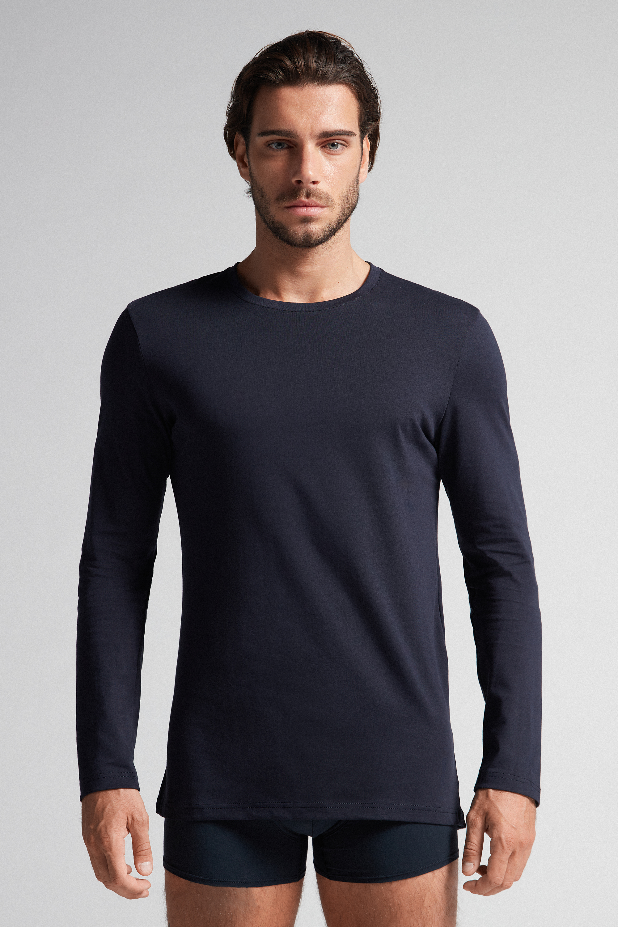 Camiseta de manga comprida em algodão Supima®