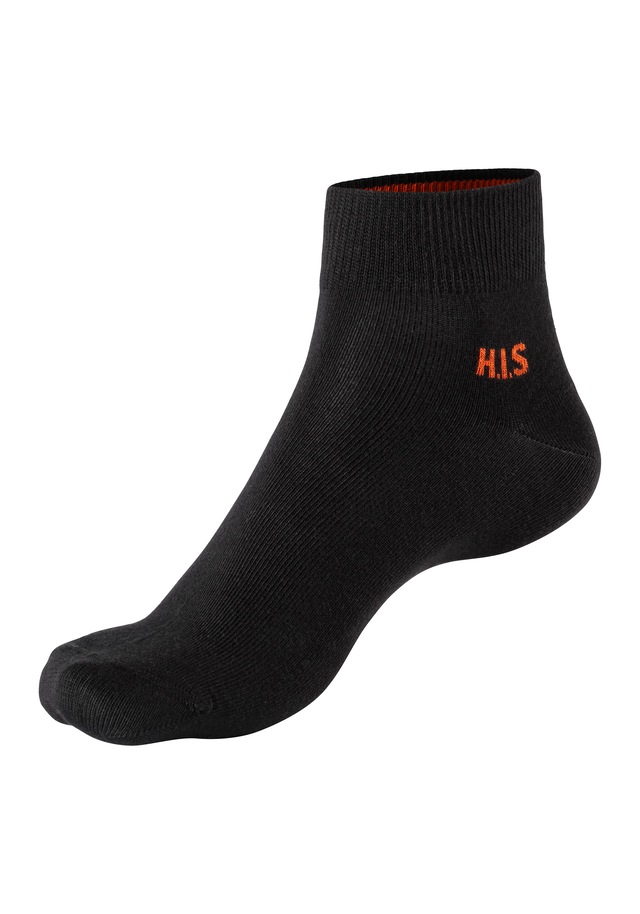 H.I.S Kurzsocken Packung, 10 Stk. tlg. mit farbigem Innenbund