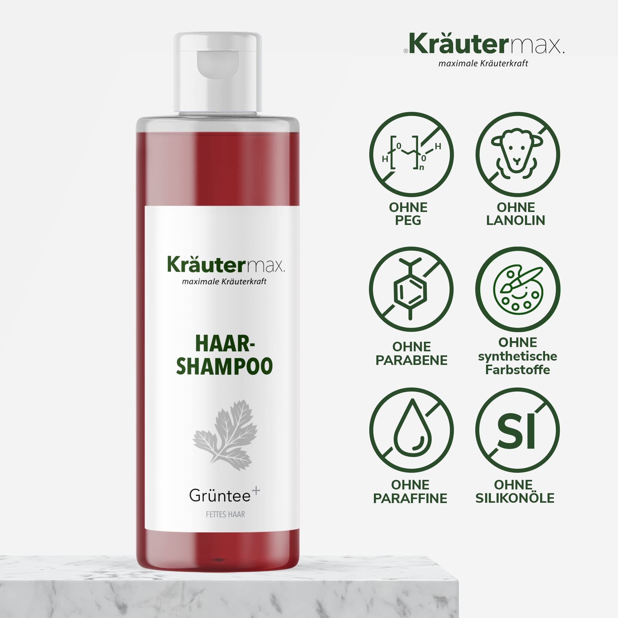 Kräutermax Haarshampoo Grüntee plus