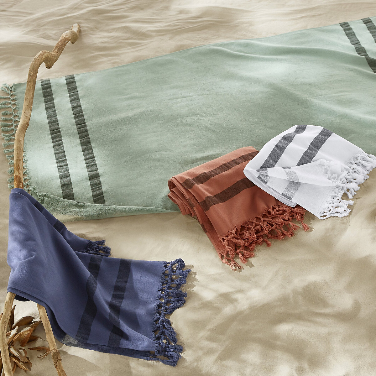 LA REDOUTE INTERIEURS<br>Toalha fouta orgânica, forro turco, Antalya