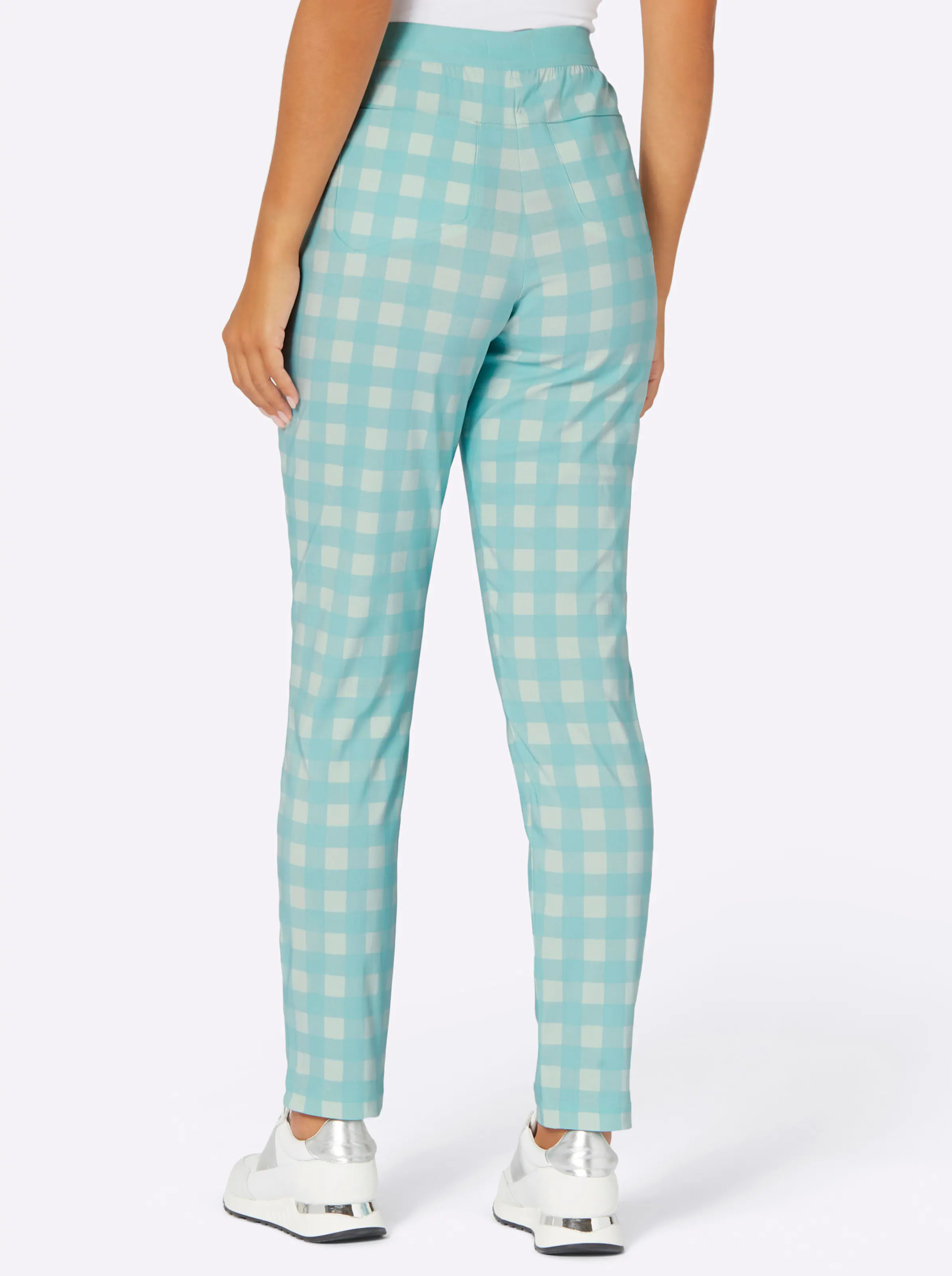 Hose in mint-zartmint-bedruckt