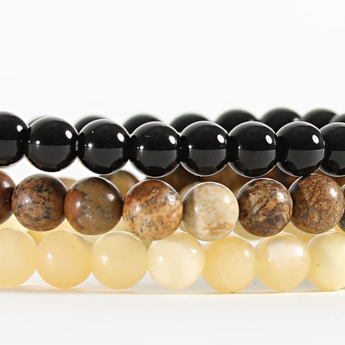 Bracelet Beige Noir