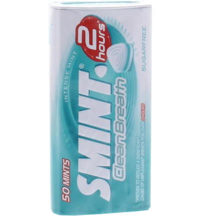 Smint Clean breath intense mint (50 stuks)