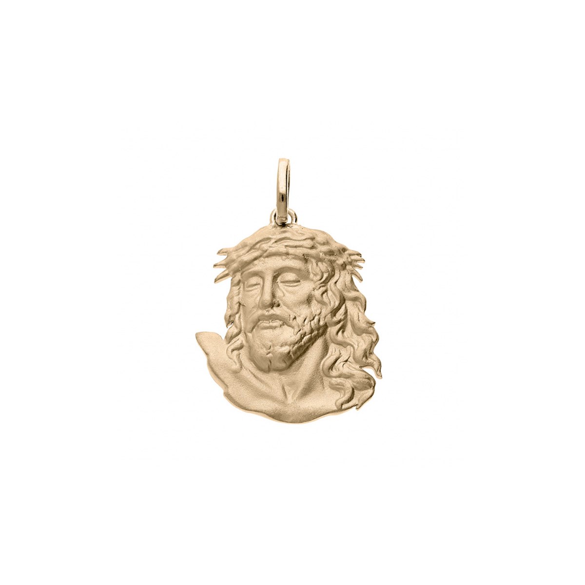 Pendentif visage du Christ - Plaqué or