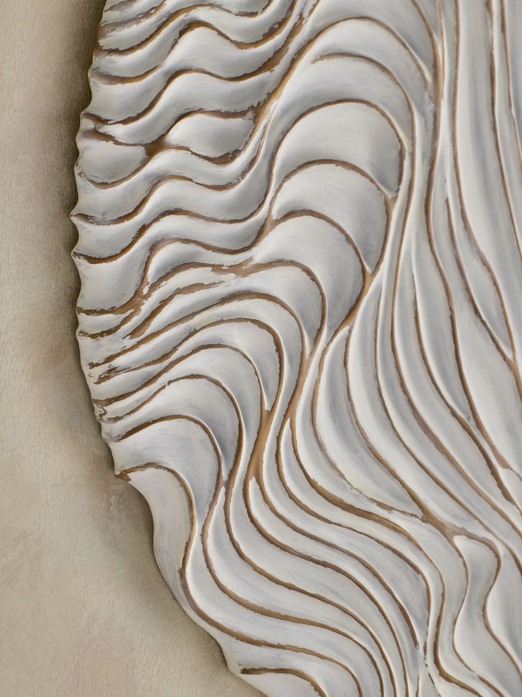 XL Circle Pleat Texture Wall Plaque