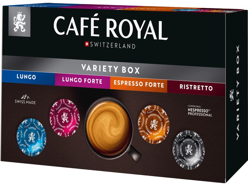 Café Royal Professional Pads Variety Box Rainforest Allianc Hochwertige Kollektion mit Nespresso Professional Pads
