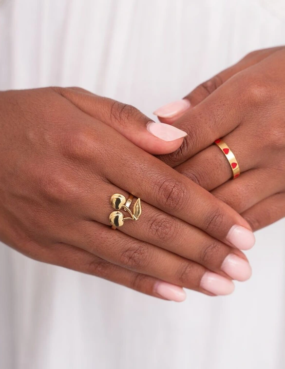 My Jewellery Stetement ring met kers MJ11048