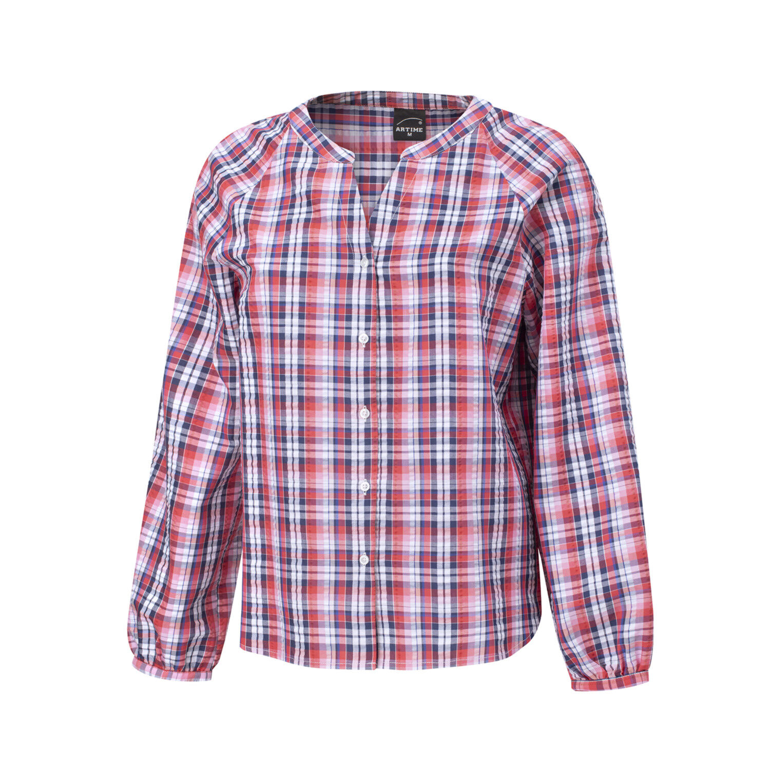 Karierte Bluse von Artime in Blau-Rot-Weiss