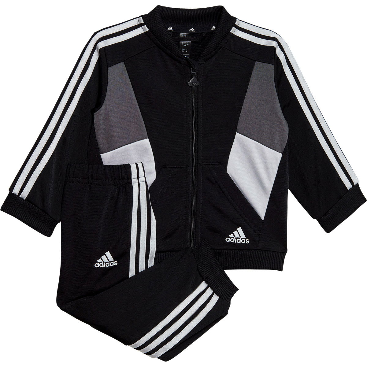 adidas 3-Stripes Colorblock Zip Joggingsæt Børn