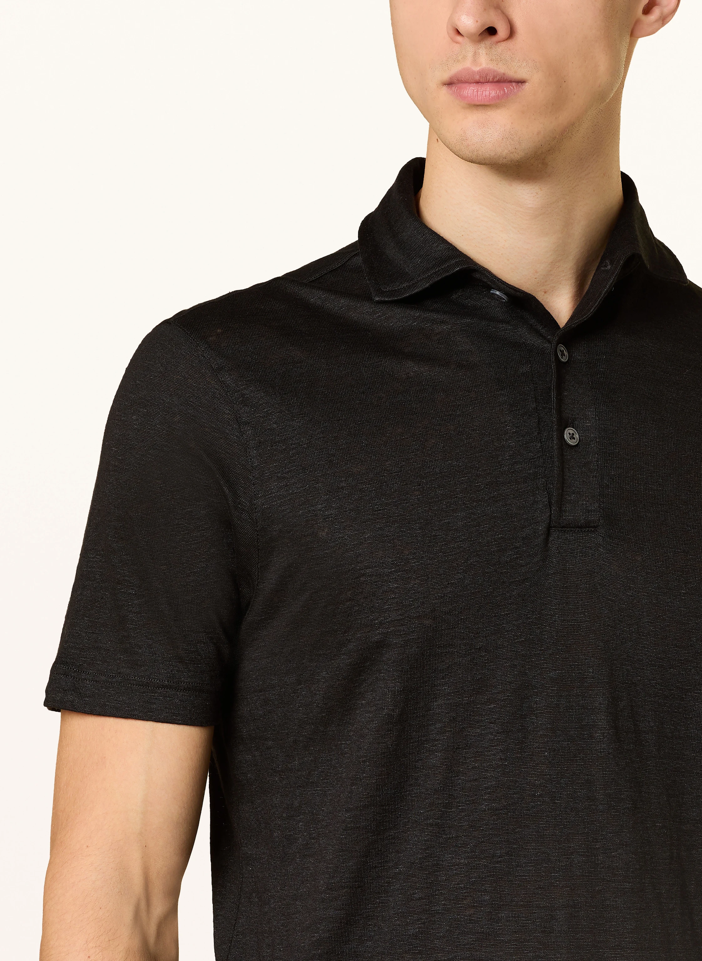GRAN SASSO Jersey-Poloshirt aus Leinen