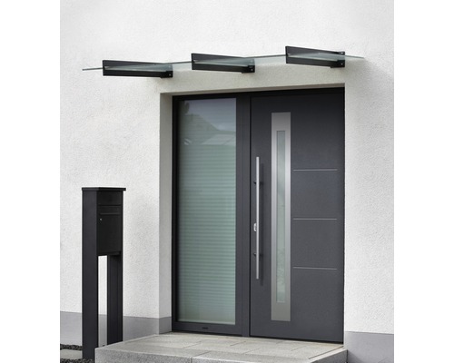 EcoStar ISOPRO IP 780S voordeur, 1100 x 2100 mm, linksdraaiend, CH703 antraciet metallic, inclusief beslagset, RVS-greep, veiligheidsprofielcilinder met 5 sleutels