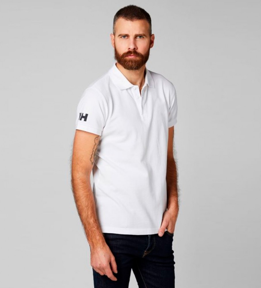 Camisa polo branca Helly Hansen
