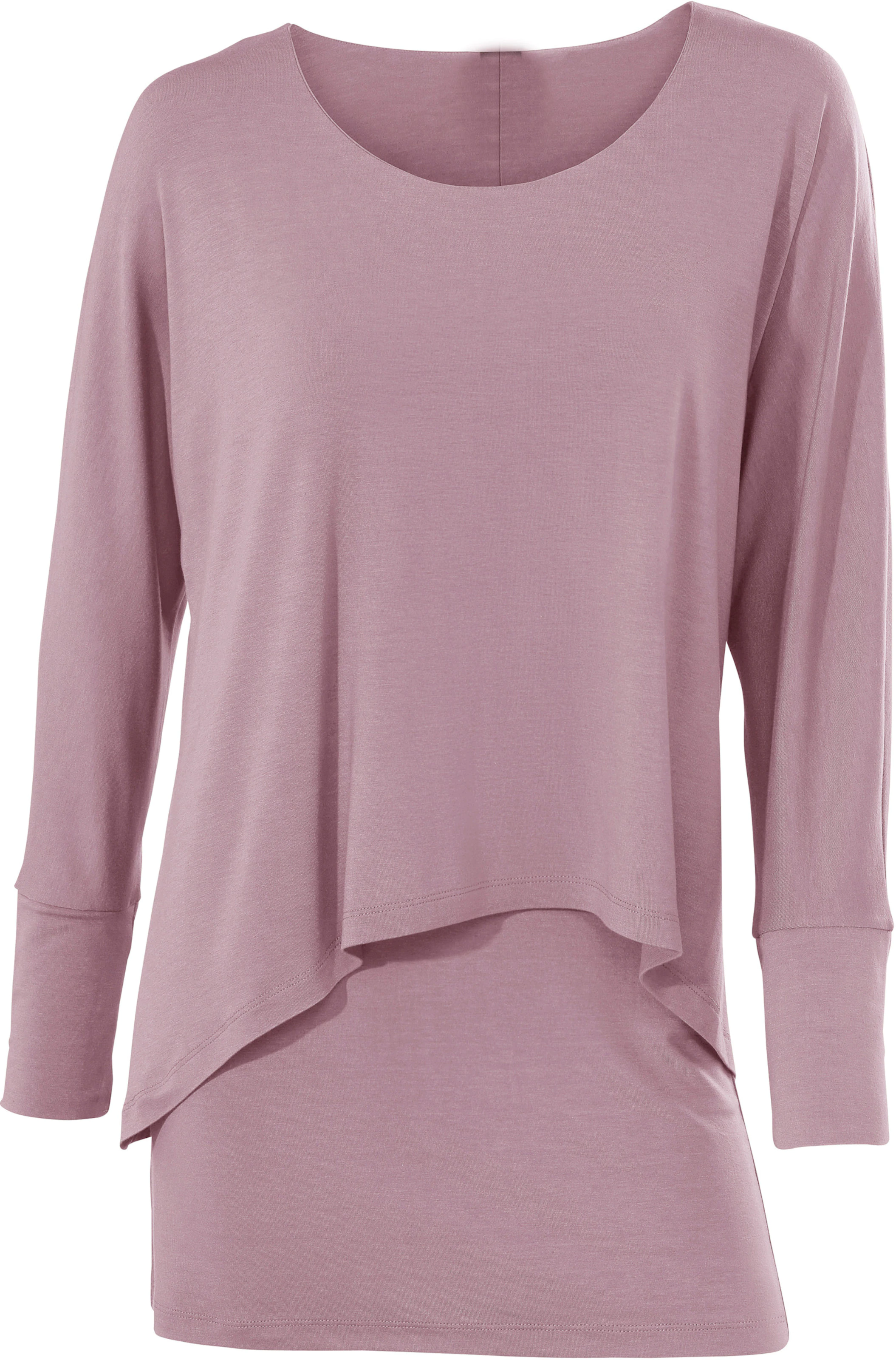 heine Rundhals-Shirt in rosenholz