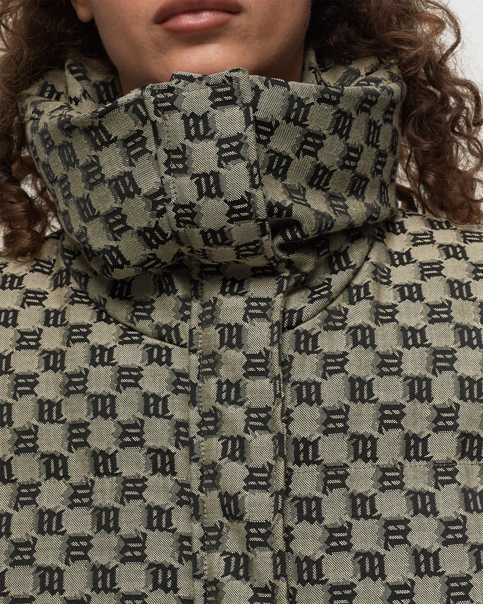 MISBHV MONOGRAM JACQUARD CANVAS PUFFER WMNS