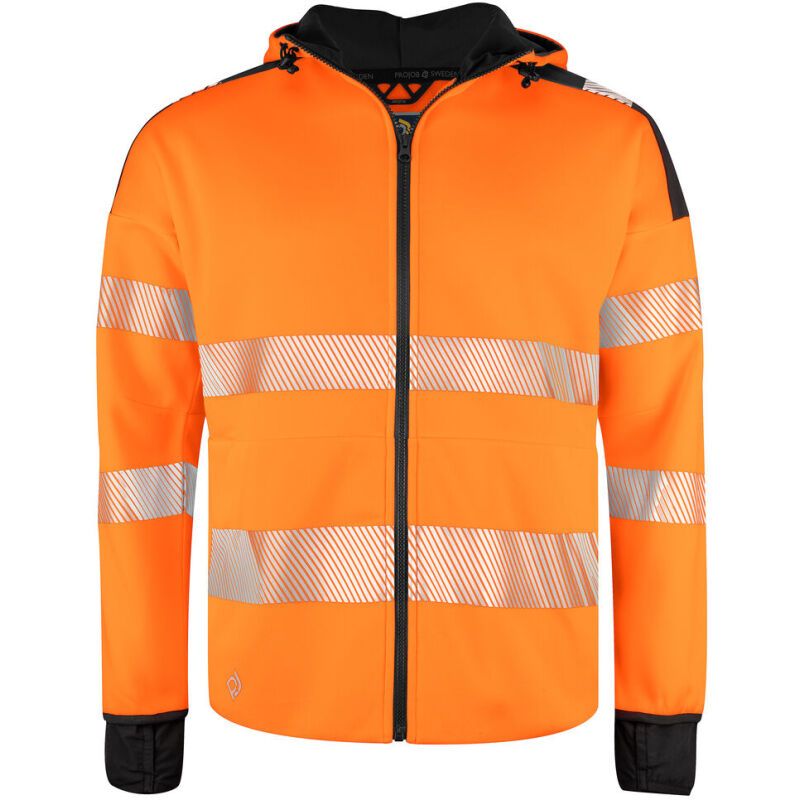 ProJob 6110 SWEATSHIRT FULL ZIP CAPUCHE - EN ISO 20471 CLASSE 3/2