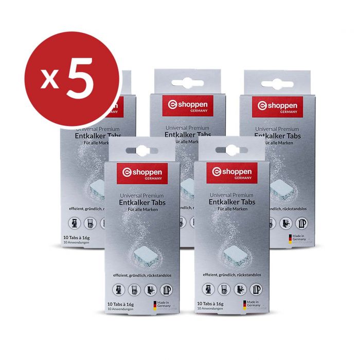 eShoppen 5er Set Entkalker Tabs á 10 Stck.