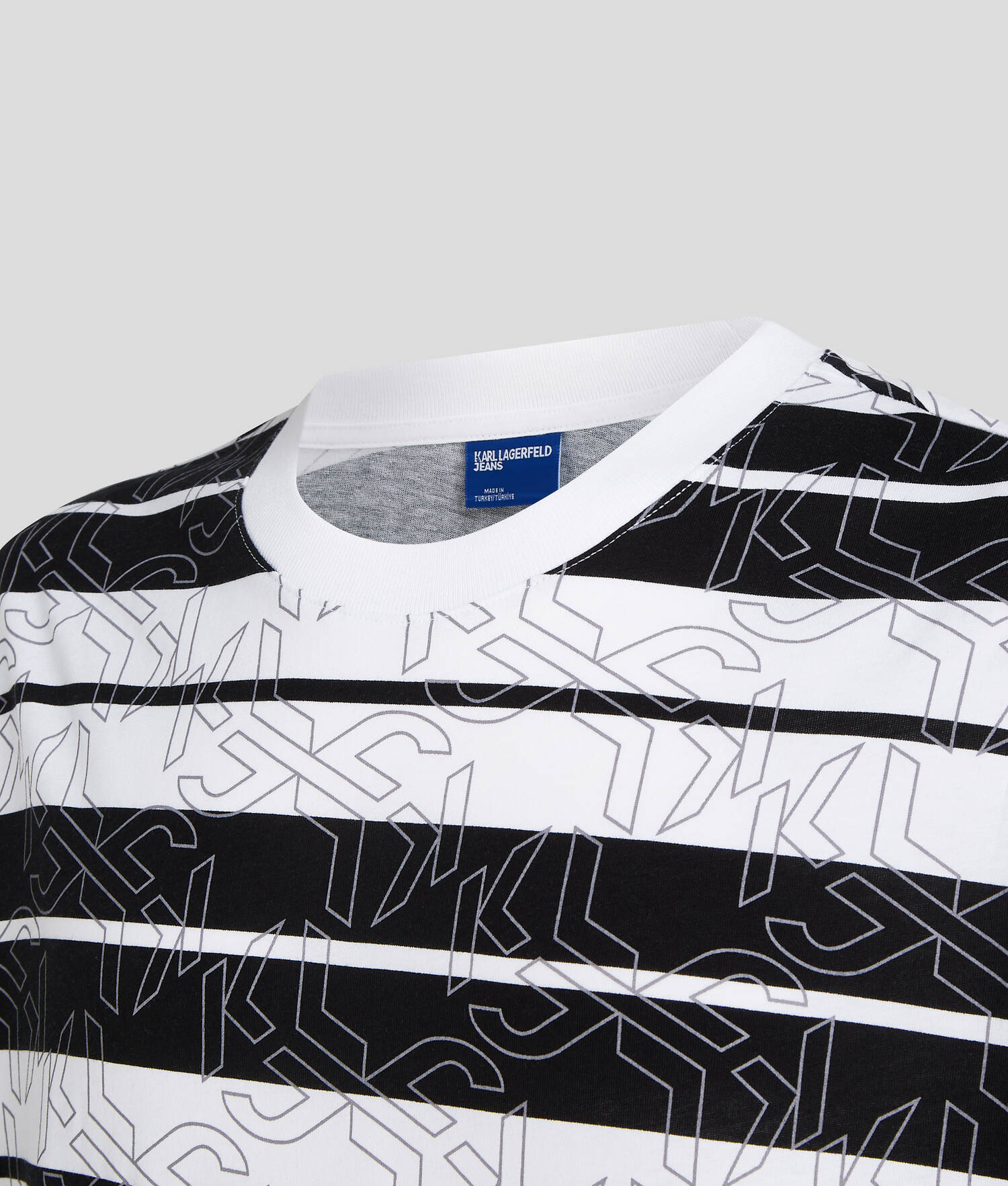 T-SHIRT RAYÉ KLJ MONOGRAM