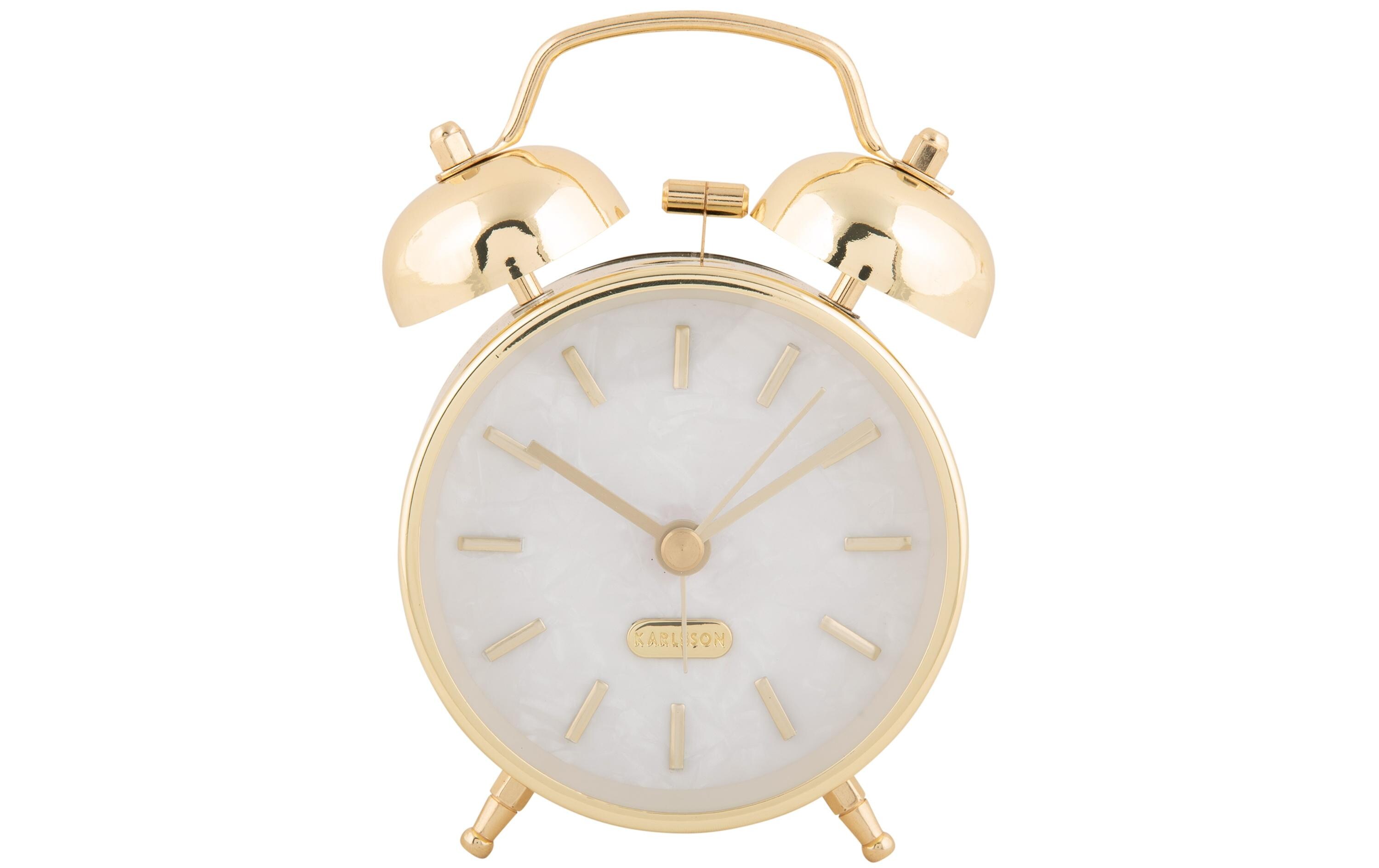 Klassischer Wecker Pearl Glow GoldWecker mit Doppelglocke