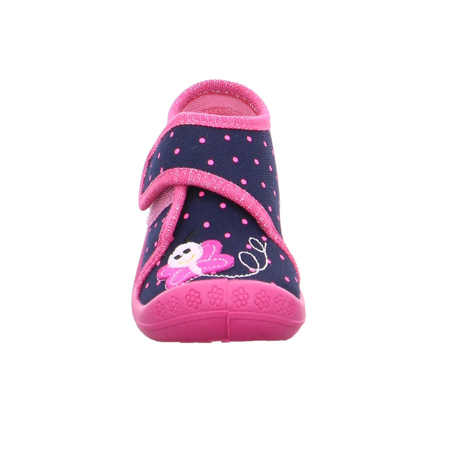 BECK Baby-Hausschuh Blau Textil  Mädchen-Hausschuh