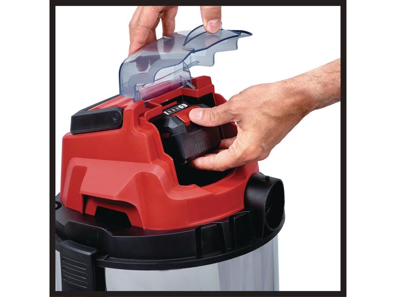Einhell Akku-Nass-/Trockensauger TC-VC 18/20 Li S Solo Sauger der Power X-Change Familie