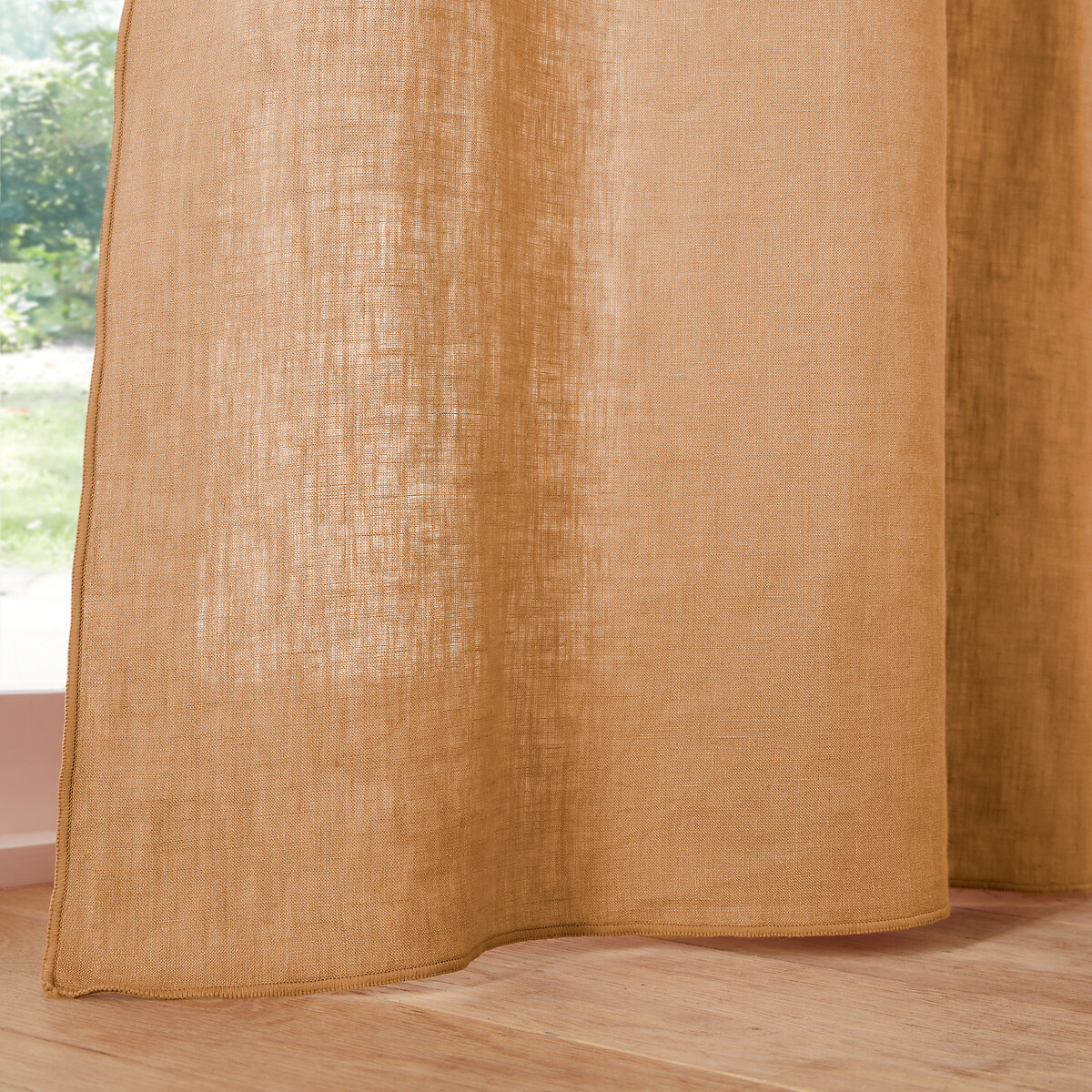 LA REDOUTE INTERIEURS<br>Painel de cortina em linho lavado, Onega