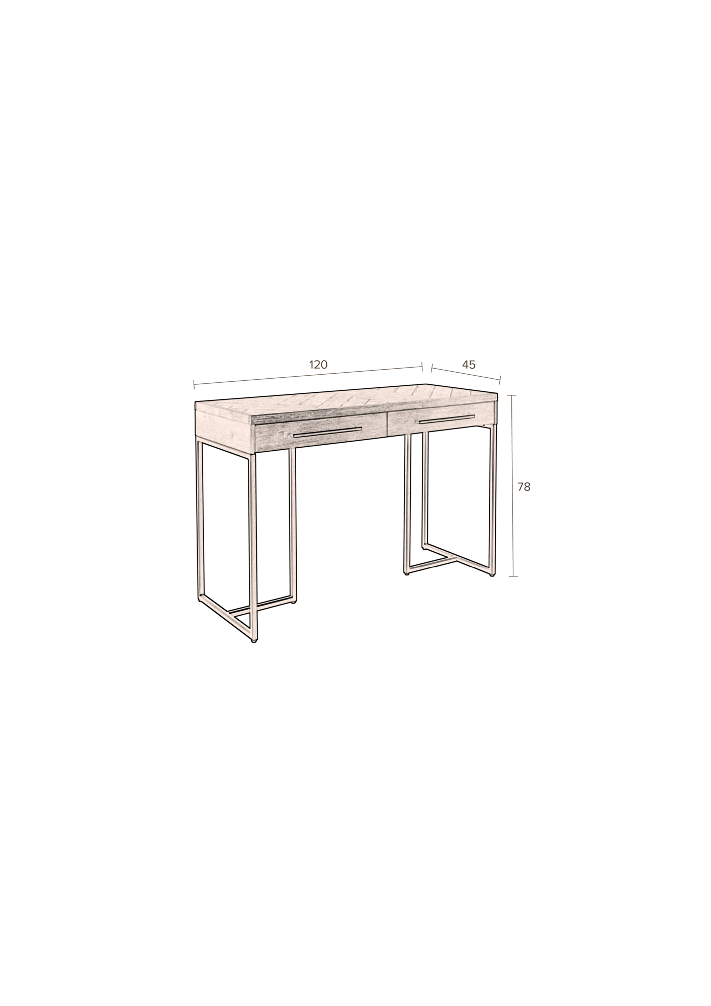 Console tafel Class zwart