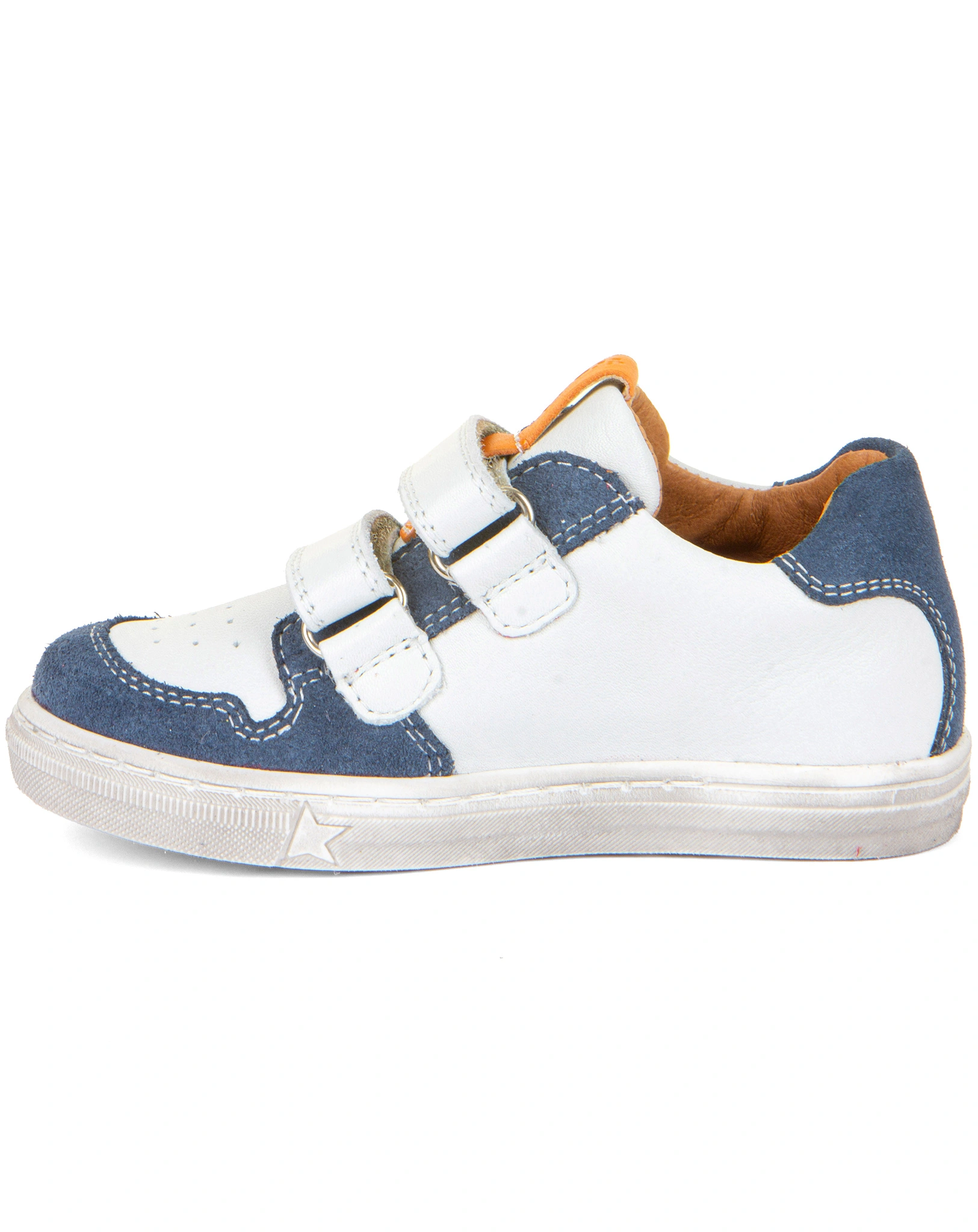 Klett-Halbschuhe DOLBY STAR in white/denim